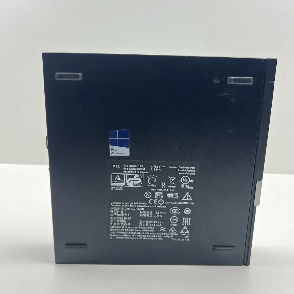 Dell OptiPlex 3040 Micro i3-6500T 8GB Ram 256GB SSD Win 11 No AC Adapter